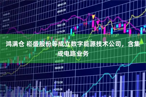 鸿满仓 崧盛股份等成立数字能源技术公司，含集成电路业务